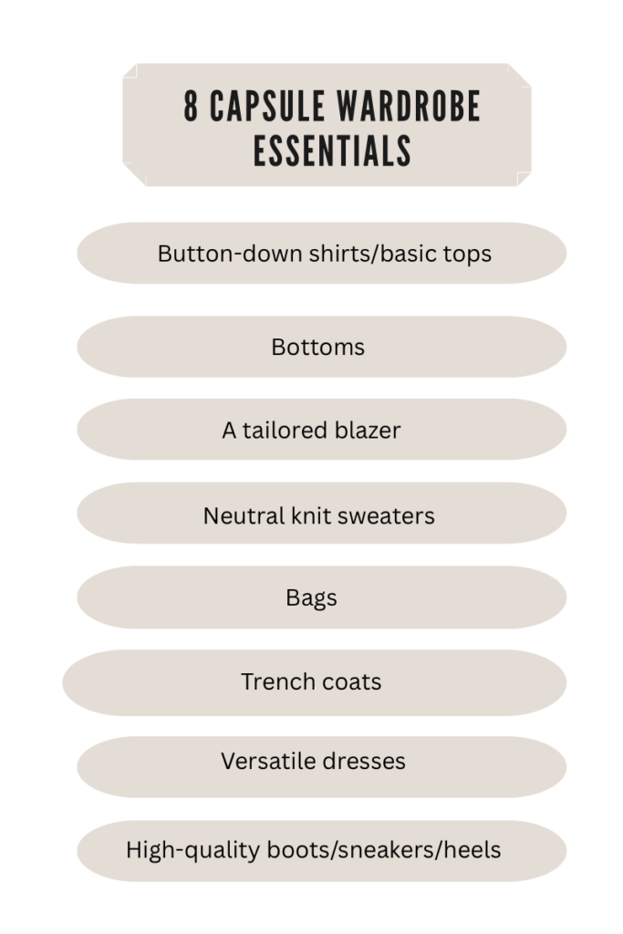 8 capsule wardrobe essentials